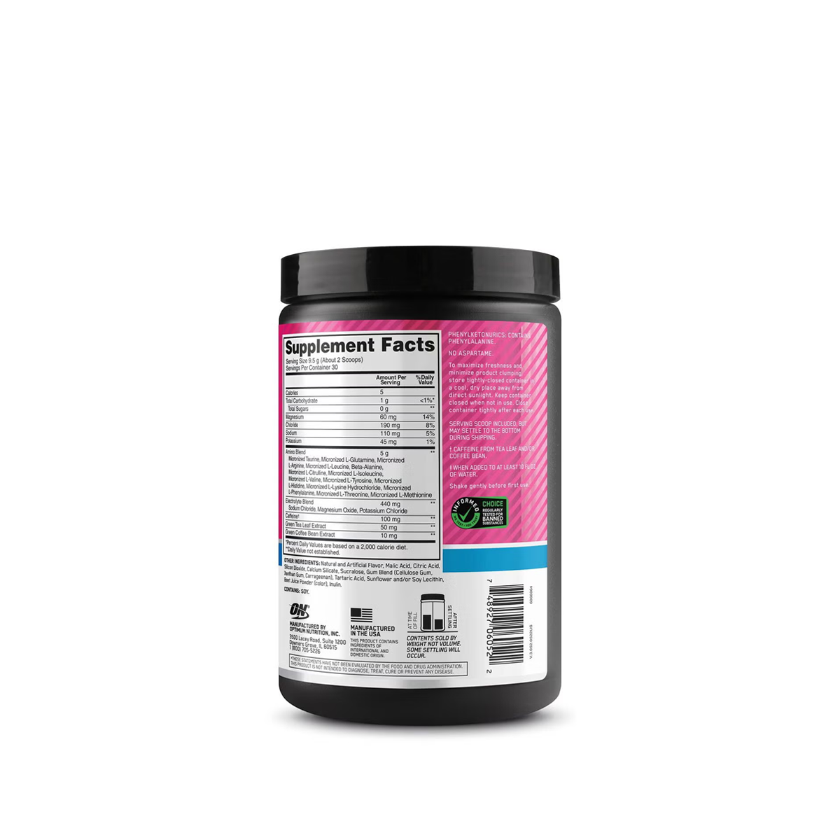 Essential AMIN.O. Energy® + Electrolytes – Watermelon Splash (30 Servicios)