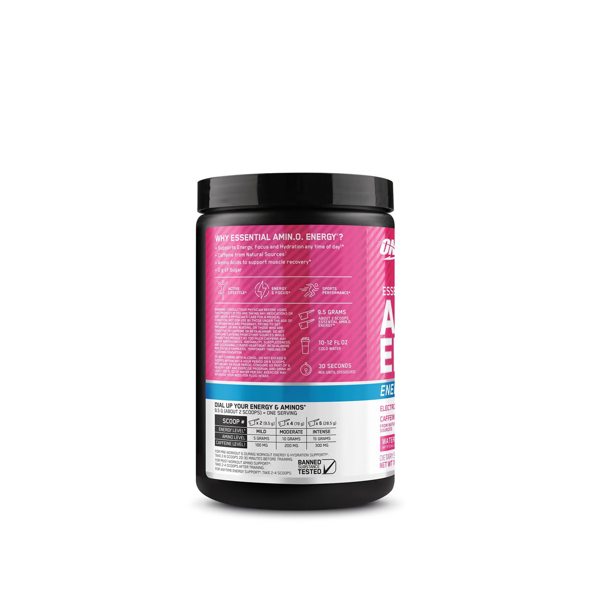 Essential AMIN.O. Energy® + Electrolytes – Watermelon Splash (30 Servicios)