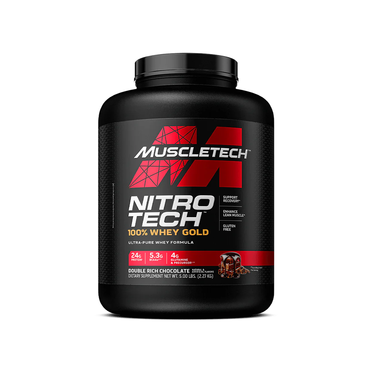 Nitro-Tech™ 100% Whey Gold – Double Rich Chocolate (69 Servicios)