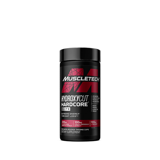 Hydroxycut® Hardcore Elite MuscleTech – 100 Cápsulas (50 Servicios)