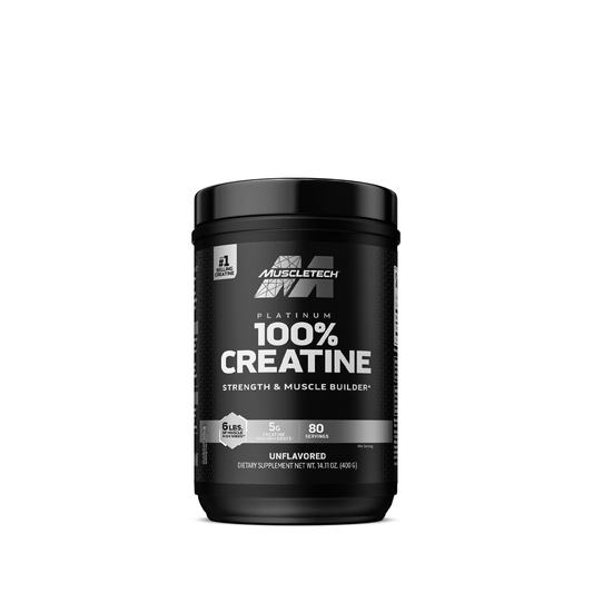 Platinum 100% Creatine MuscleTech – Sin Sabor (80 Servicios)